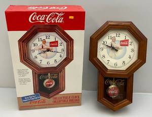 lot 82 image: 986 Coca-Cola Quartz Wall Clock (NIB)