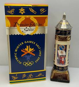 lot 84 image: Huge 2002 Olympic Winter Games Salt Lake Premier Edition Stein (NIB) 22 Tall