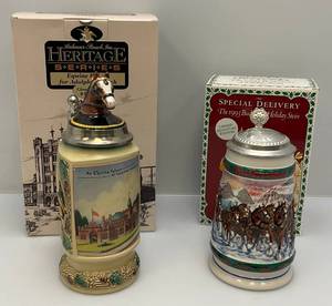 lot 89 image: Anheuser Busch Collectible Steins (NIB)