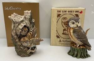 lot 90 image: Misc. Sky Country Owl Decanters In Original Boxes (EMPTY)