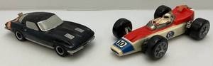 lot 97 image: Collectible Car Decanters Including Corvette & Indy Car (EMPTY)