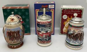 lot 103 image: Anheuser Busch Collectible Steins (NIB)