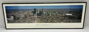 lot 160 image: Vintage 13 34 x 40 14 Framed Behind Glass Minneapolis Minnesota Panoramic Picture