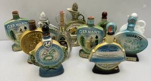 lot 184 image: Misc. Vintage Jim Beam Collectible Decanters & More (EMPTY)
