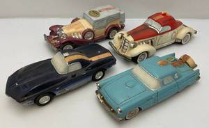 lot 186 image: Misc. Vintage Collectible Car Decanters Including Ezra Brooks & More (EMPTY)