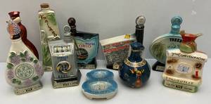 lot 197 image: Misc. Vintage Jim Beam Collectible Decanters & More (EMPTY)