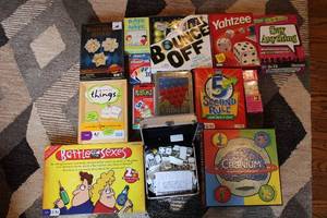 lot T-13 image: Lot of 10 Assorted Board Games and Card Games