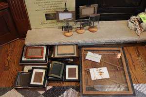 lot 15 image: Collection of 10 Picture Frames and Decorative Hanging Frame
