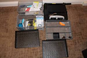 lot 19 image: Assorted Office Supplies and Organizers Set
