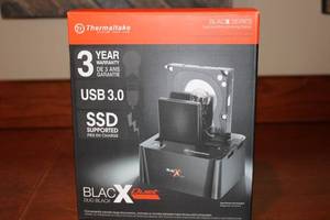 lot 23 image: Thermaltake BlacX DUO BLAX Dual Hard Drive Docking Station with USB 3.0