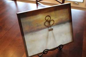 lot 107 image: Framed Abstract Artwork - Beautiful Colors