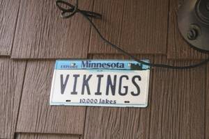 lot W-126 image: Set of 14 Vintage Collectors License Plates - Various States