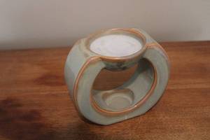 lot 176 image: Mid-Century Modern Glazed Ceramic Candle Holder