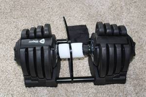 lot 184 image: Adjustable Weight Dumbbells Set by LifePro - Compact Design