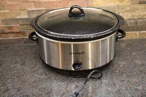 lot 202 image: Crockpot Slow Cooker - Stainless Steel