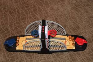 lot 239 image: Mini Basketball Arcade Game by Rec-Tek - Dual Player