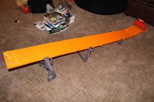 lot 272 image: Hot Wheels Orange Racing Track with Launch Mechanism