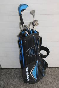 lot 301 image: Strata Golf Club Set with Bag - Includes Driver, Irons, and Wedges