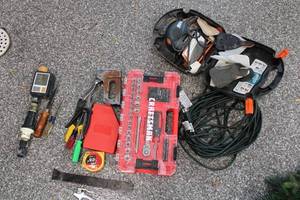 lot 323 image: Craftsman Tool Set and Accessories with Electric Sander