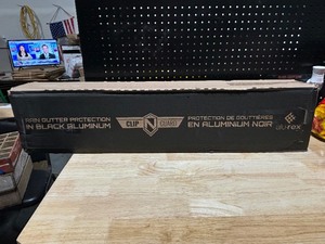 lot 13 image: Rain Gutter Guards Black Aluminum