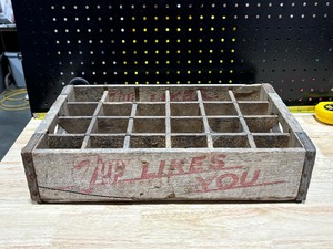 Vintage Wooden Soda Crate 7-Up