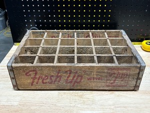 Vintage Wooden Soda Crate 7-Up