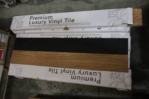 lot 6 image: (18) Premium Luxury Vinyl Tile Plank Flooring Toasted Chestnut