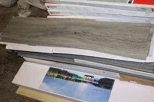 lot 9 image: (14) Voyageur Collection Sterling Timeless Gravity Plank Flooring By Cheney Carpet Inc.