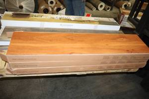 lot 15 image: (3) Karndean LLP-33 Mahogany-Style LooseLay Plank Flooring