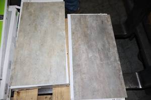 lot 17 image: (3) Athena Gris By Cheney Vrooman LOOSE LAY ANTI-SKID GRAVITY TILE PLUS Plank Flooring