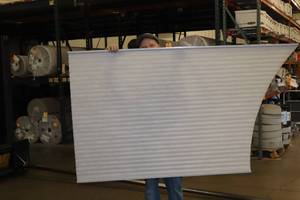 lot 95 image: Window Treatments Honeycomb Half Moon-Style