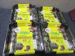 lot 43 image: 4- 25 ct Jiffy Seed Starting Greenh...