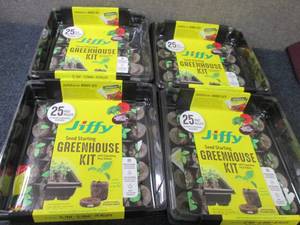 lot 44 image: 4- 25 ct Jiffy Seed Starting Greenh...