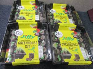 lot 46 image: 4- 25 ct Jiffy Seed Starting Greenh...