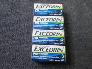 lot 100 image: 4- 100ct Excedrin PM Headache...
