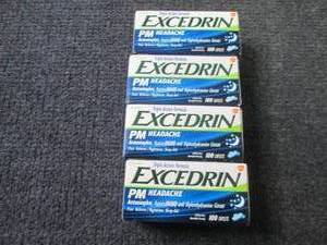 lot 101 image: 4- 100ct Excedrin PM Headache...