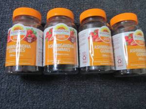 lot 102 image: 4- 90 ct Ashwagandha Gummies 300 mg...