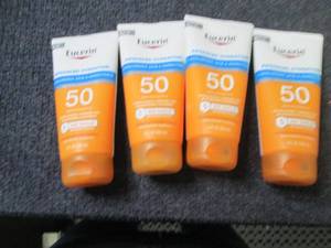 lot 103 image: 4- 5 oz Eucerin SPF 50 Sunscreen...