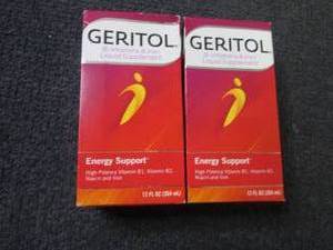 lot 104 image: 2- 12 oz Geritol Energy Support...