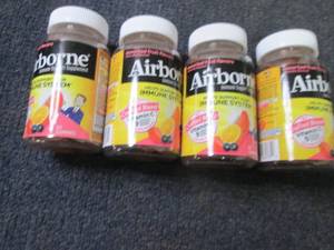 lot 123 image: 4- 42 ct Airborne Gummies...