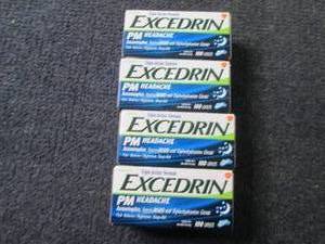 lot 127 image: 4- 100ct Excedrin PM Headache...