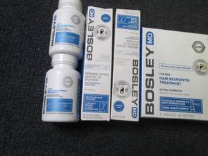lot 131 image: 5 Bosley Mens Hair Regrowth Treatm...