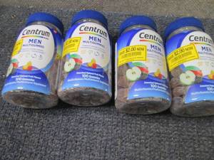 lot 137 image: 4- 100ct Centrum Men MultiGummies...
