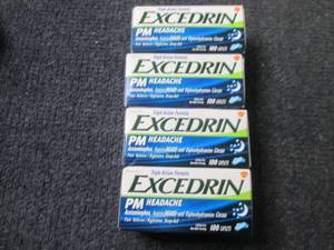 lot 141 image: 4- 100ct Excedrin PM Headache...