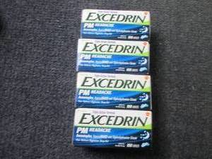 lot 142 image: 4- 100ct Excedrin PM Headache...