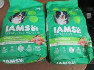 lot 147 image: 2- 7lb Bags Iams Proactive Health M...