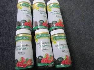 lot 153 image: 6- 60 ct Ashwagandha Gummies 300 mg...