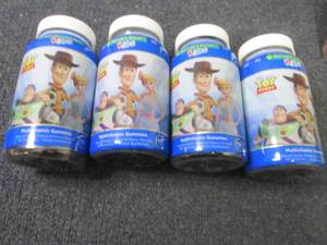 lot 155 image: 4- 180 ct Toy Story Kids Multivitam...