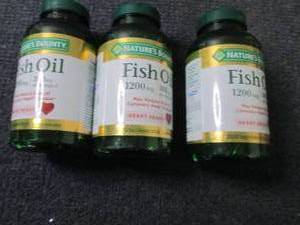 lot 157 image: 3- 200 ct Fish Oil 1200 mg...