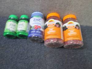 lot 165 image: Assorted Zinc Supplements...